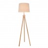 LAMPADAIRE STYLE SCANDINAV 1XE27 BOIS ET TISSUS Z177