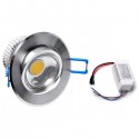 Spot 5W 450Lm 4000K orientable Alu Brossé
