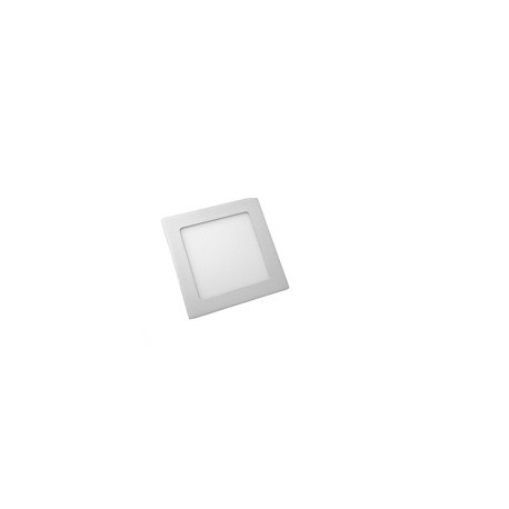 Downlight extra plat 18W 1550lm 6400K non orientable Carré Blanc