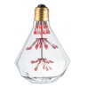 Ampoule déco diamant Rouge E27 1.8W