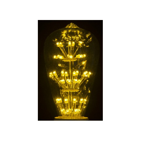Ampoule déco ST64 jaune E27 1.8W